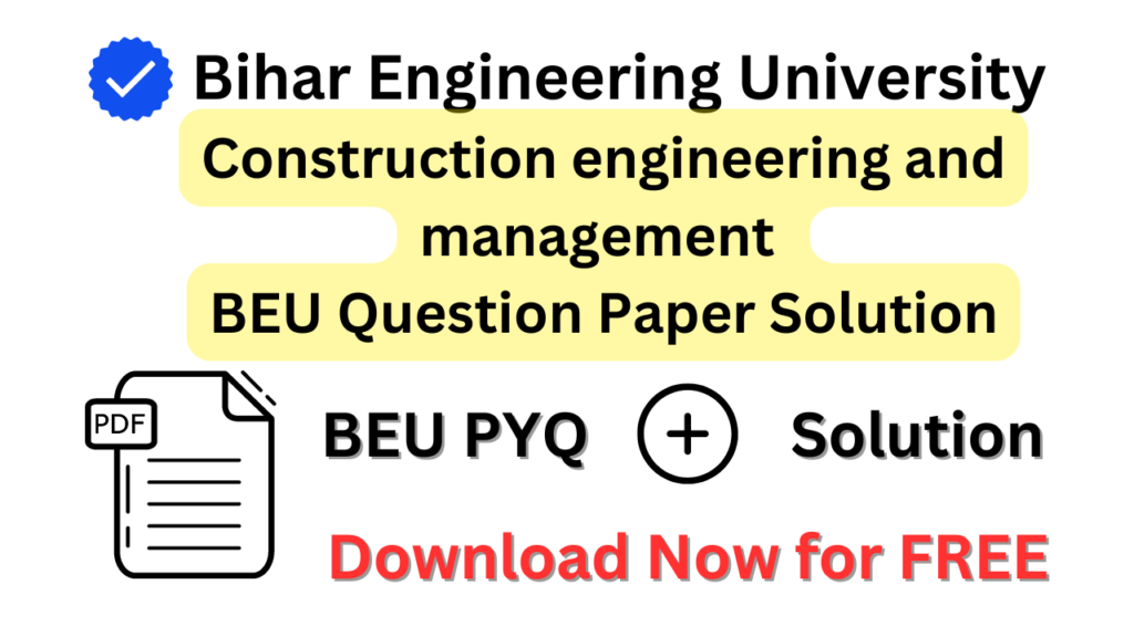 Construction engineering and management